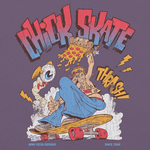 Chick Skate Graphic Tee - Junk Pizza