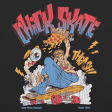 Chick Skate Graphic Tee - Junk Pizza