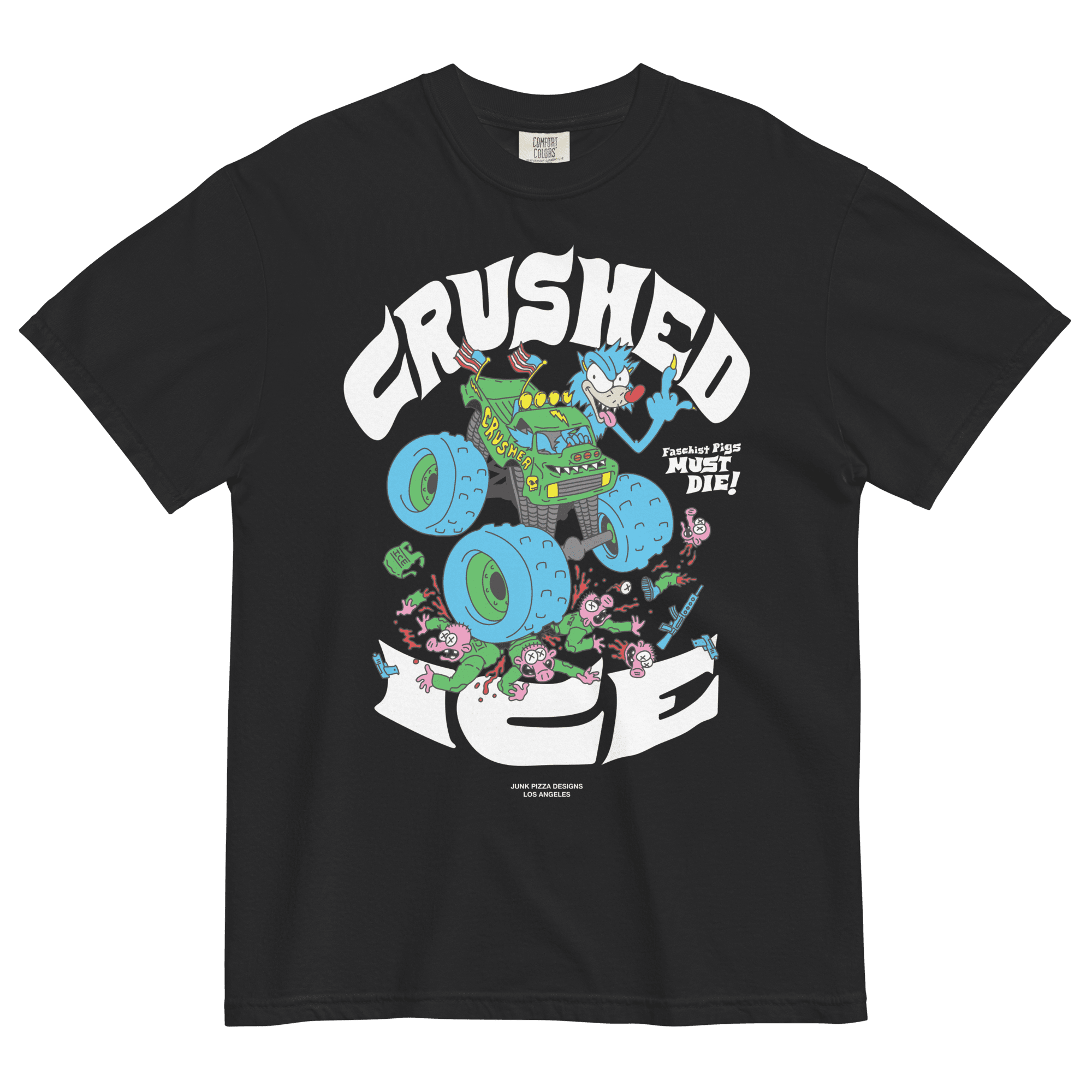 Crushed Ice Graphic Tee - Dark Version - Junk Pizza