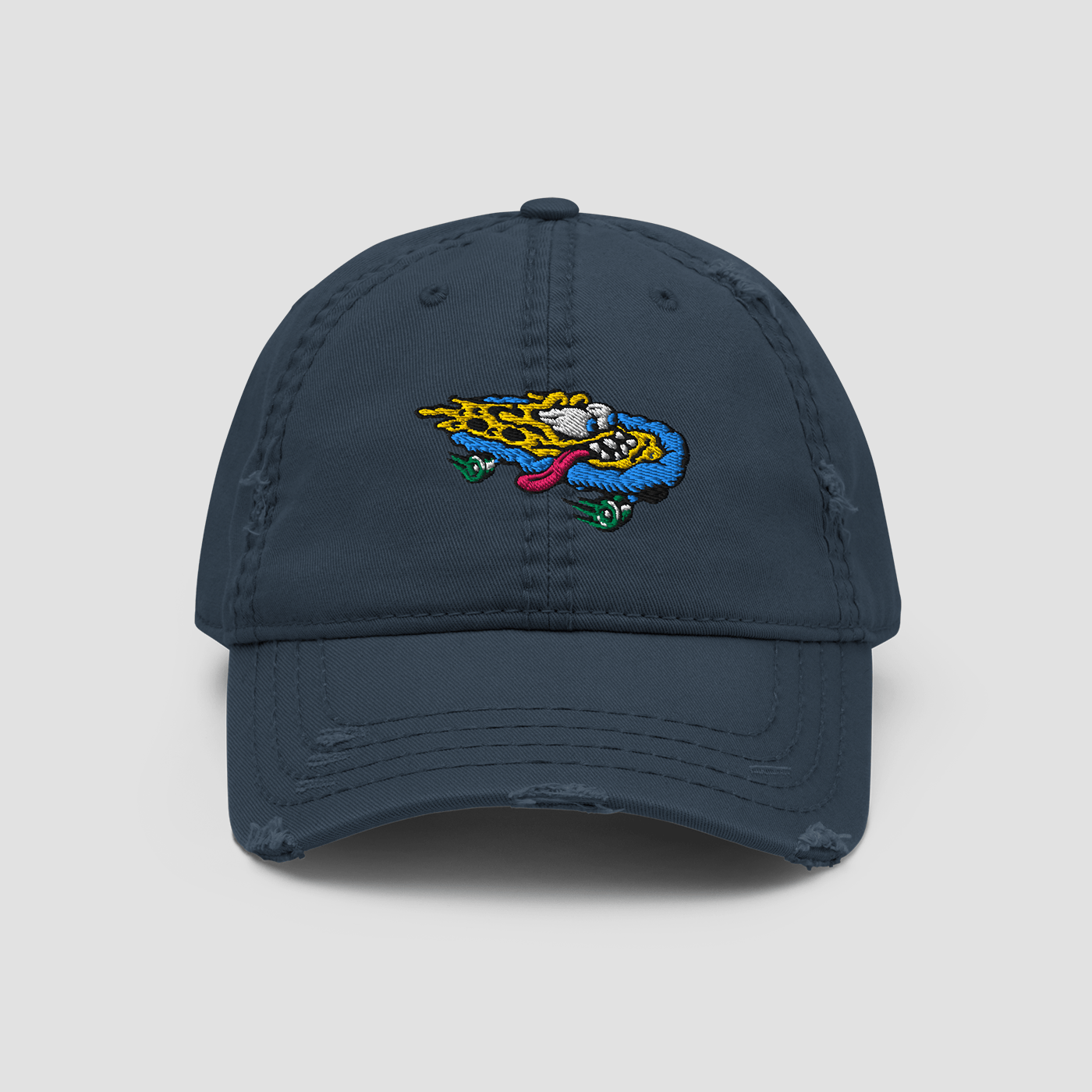 Distressed Dad Hat - Junk Pizza