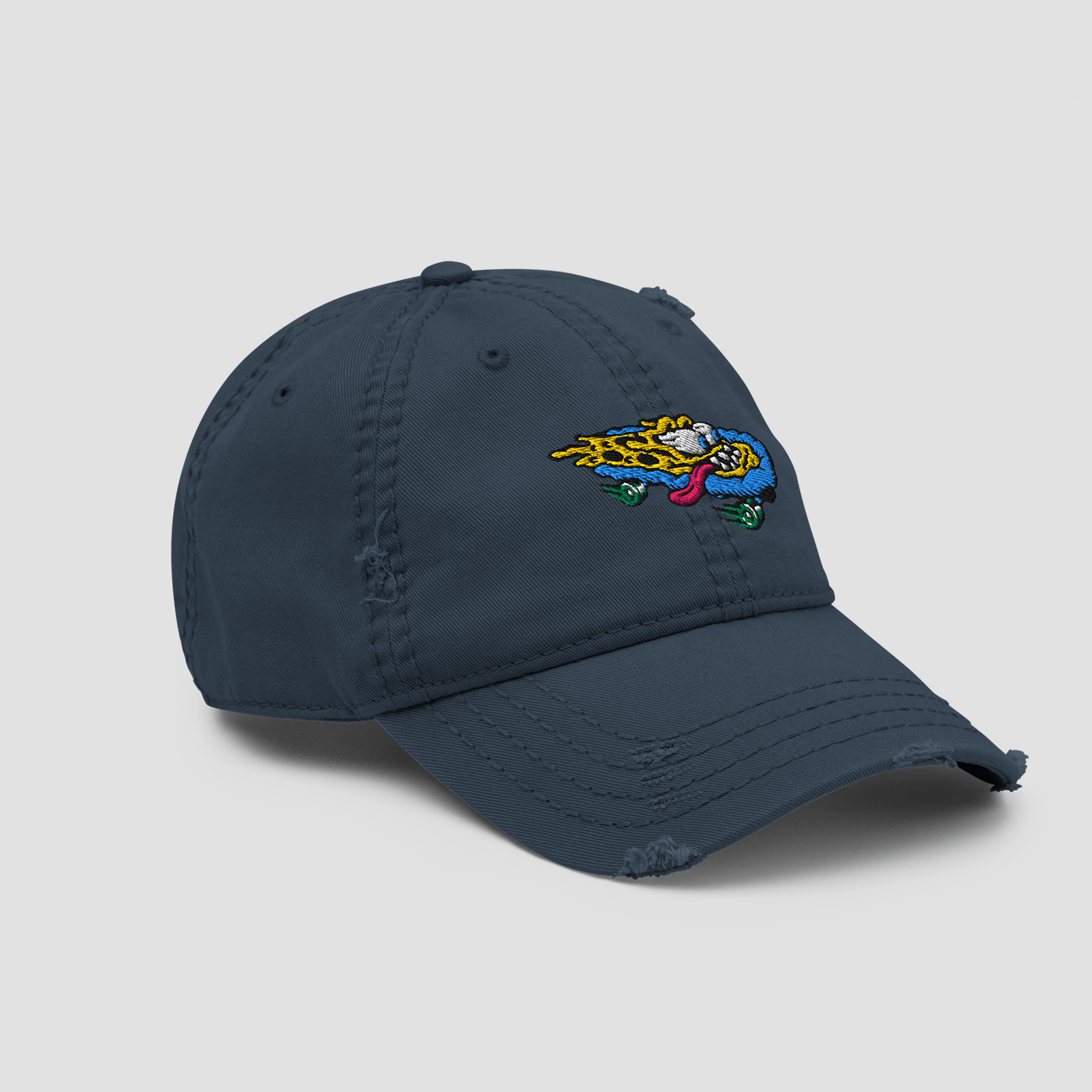 Distressed Dad Hat - Junk Pizza