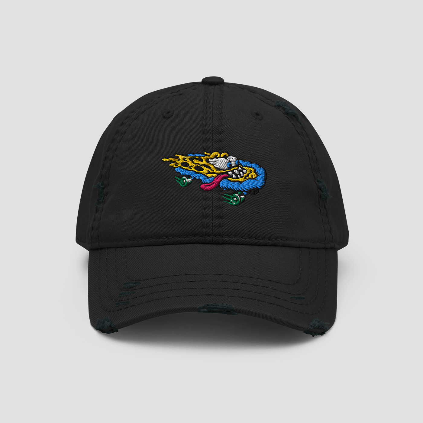 Distressed Dad Hat - Junk Pizza