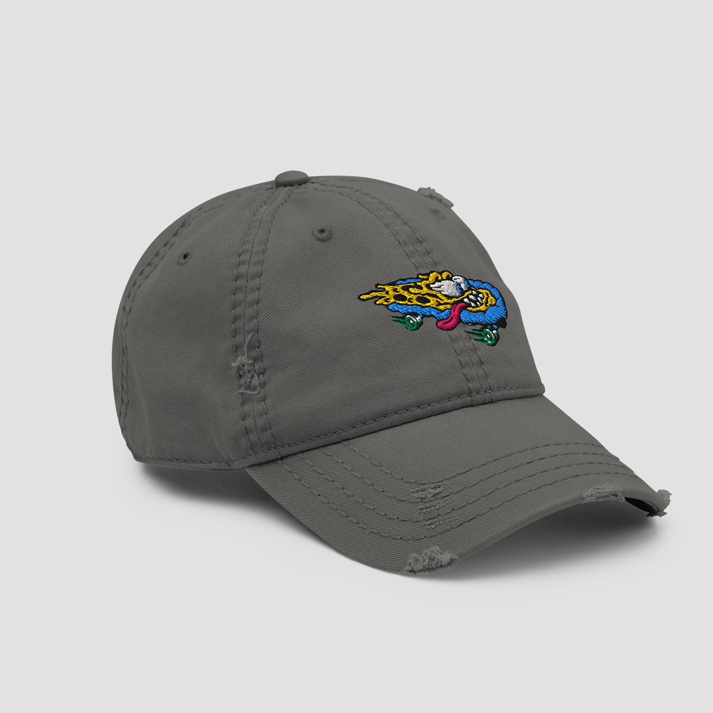 Distressed Dad Hat - Junk Pizza