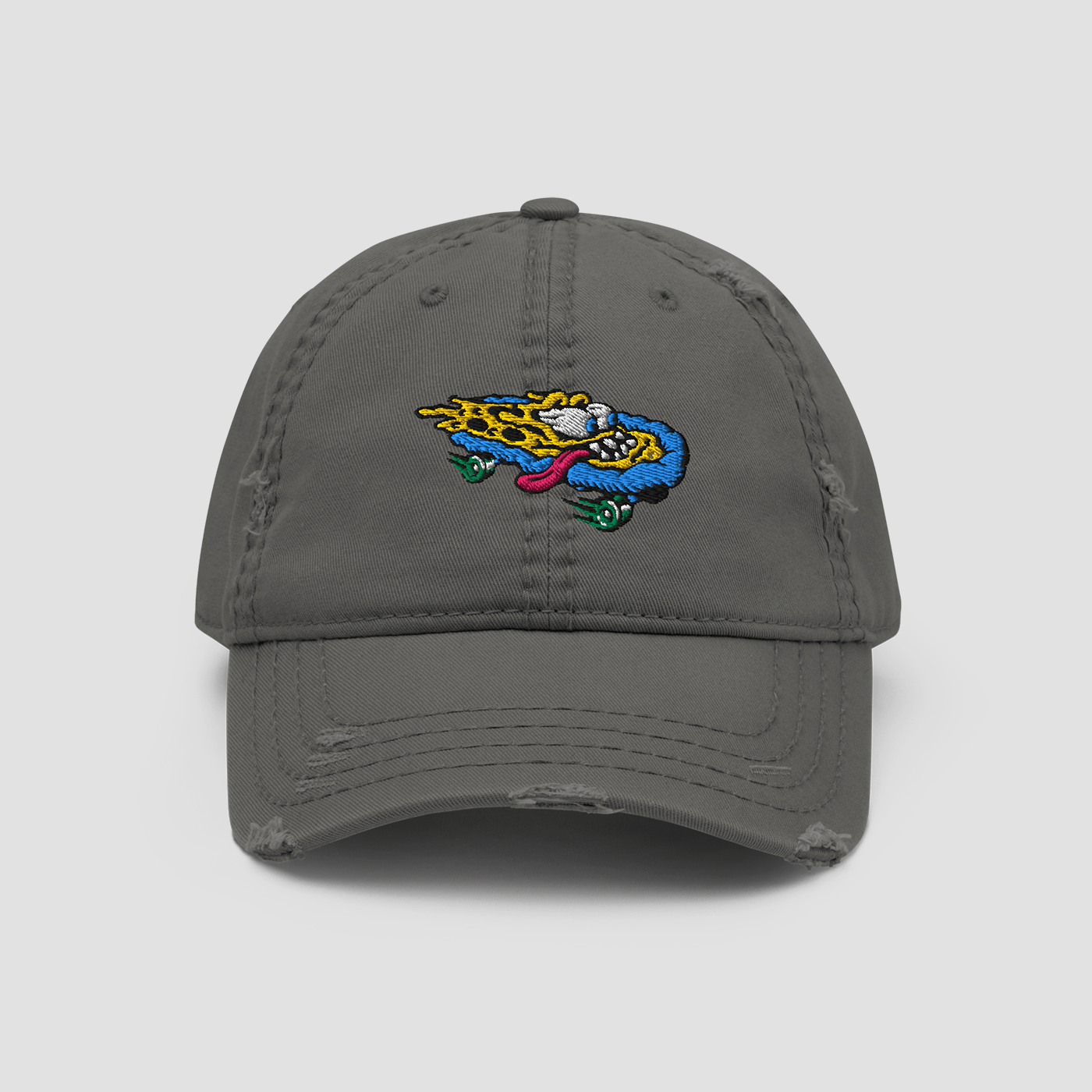 Distressed Dad Hat - Junk Pizza