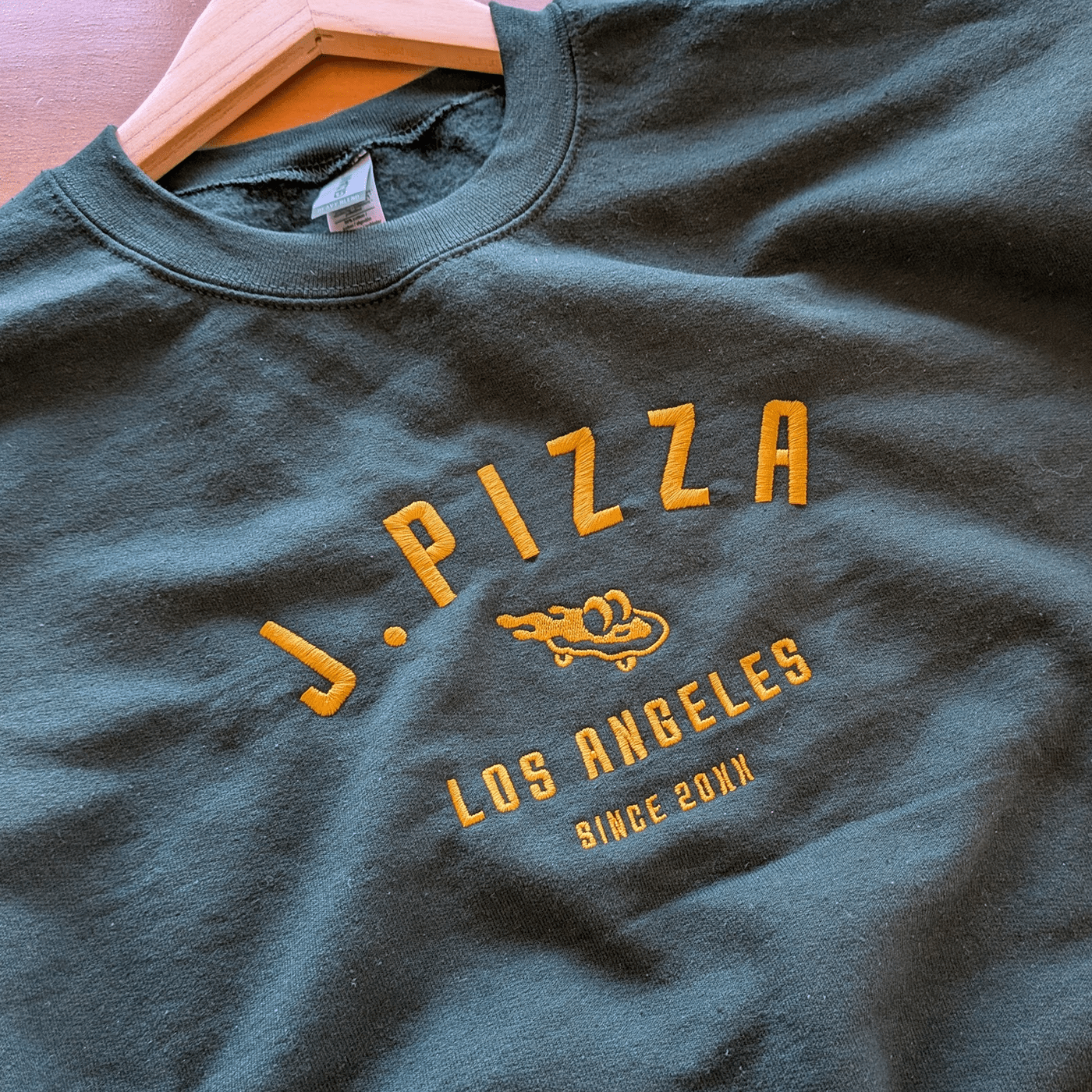 J. Pizza Embroidered Sweatshirt - Junk Pizza