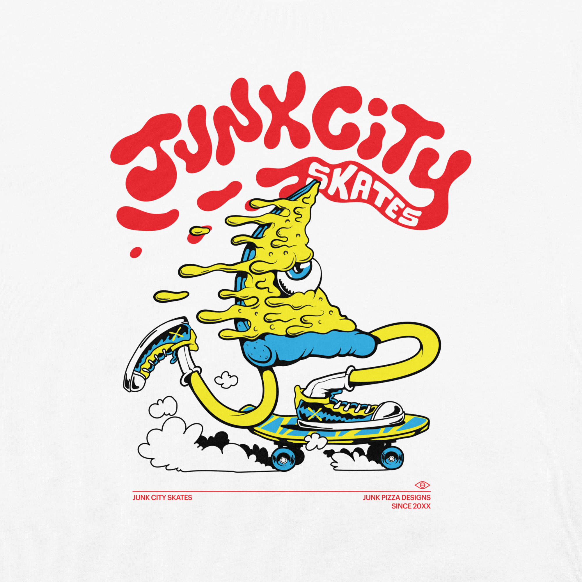 Junk City Skates Graphic Tee - Junk Pizza