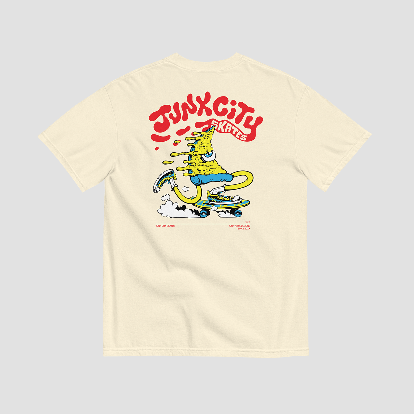 Junk City Skates Graphic Tee - Junk Pizza