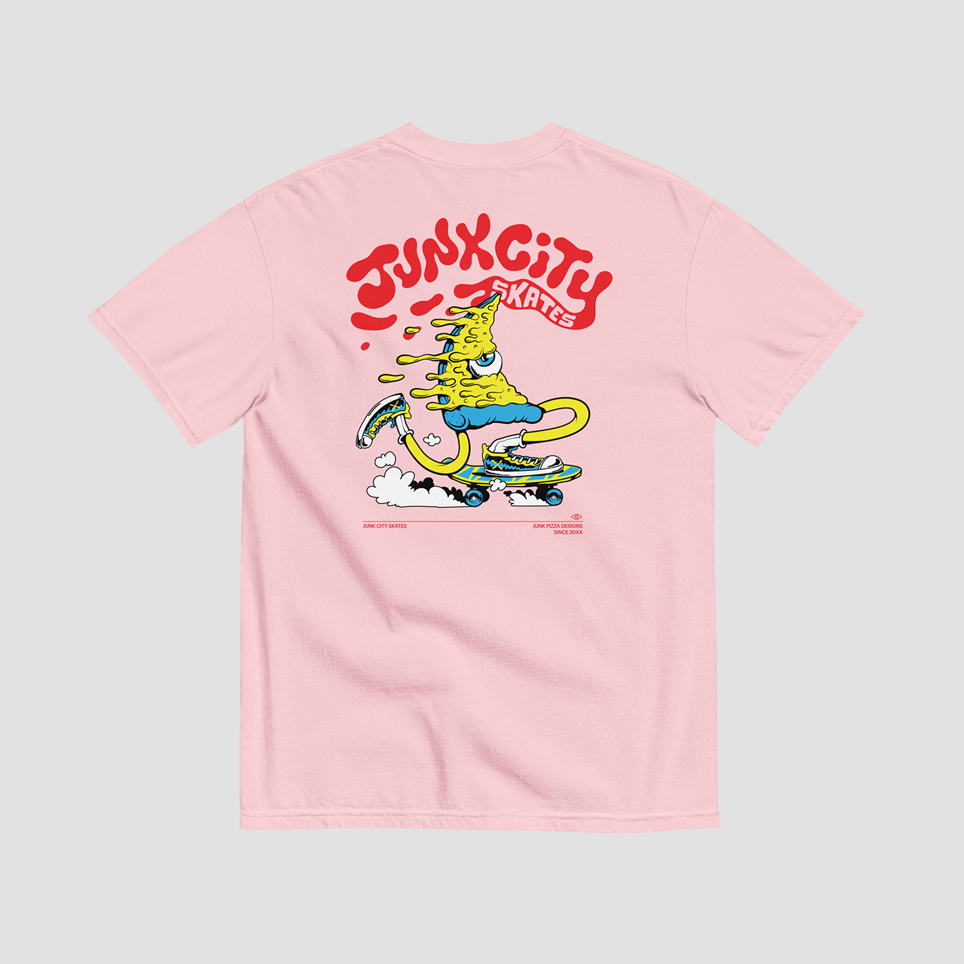 Junk City Skates Graphic Tee - Junk Pizza