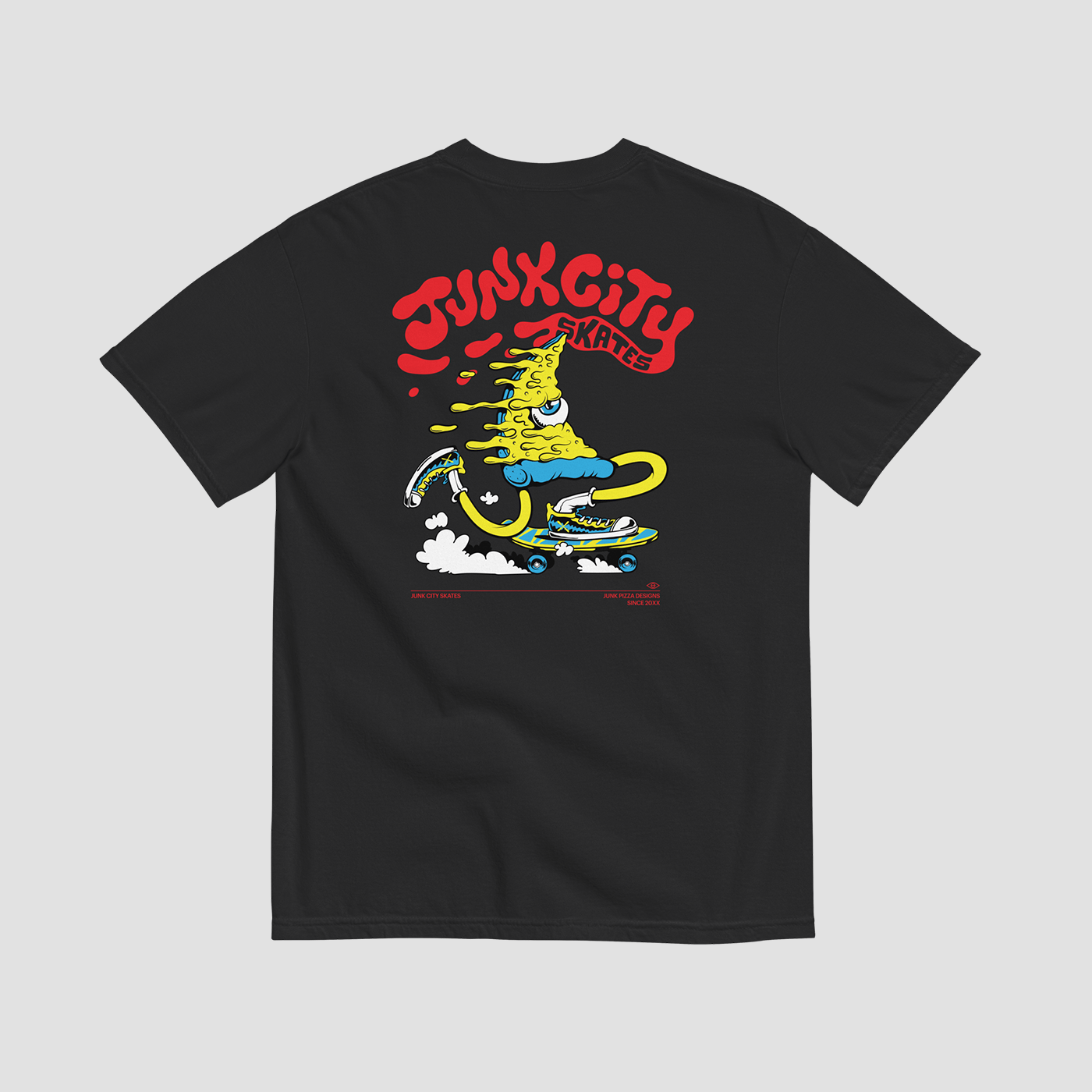 Junk City Skates Graphic Tee - Junk Pizza
