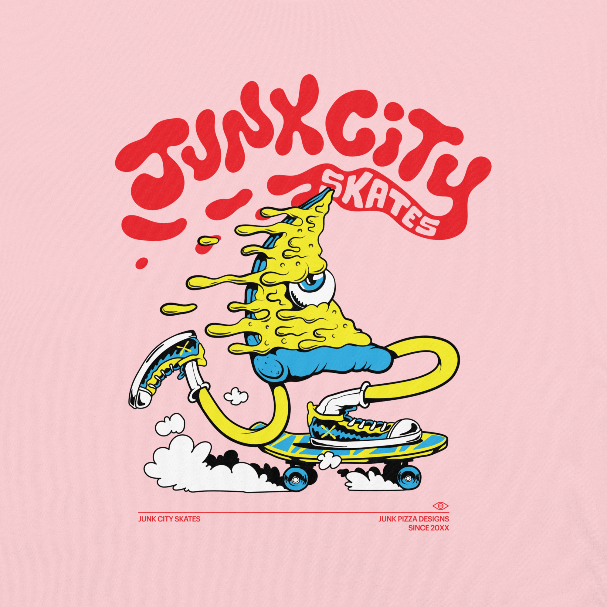 Junk City Skates Graphic Tee - Junk Pizza