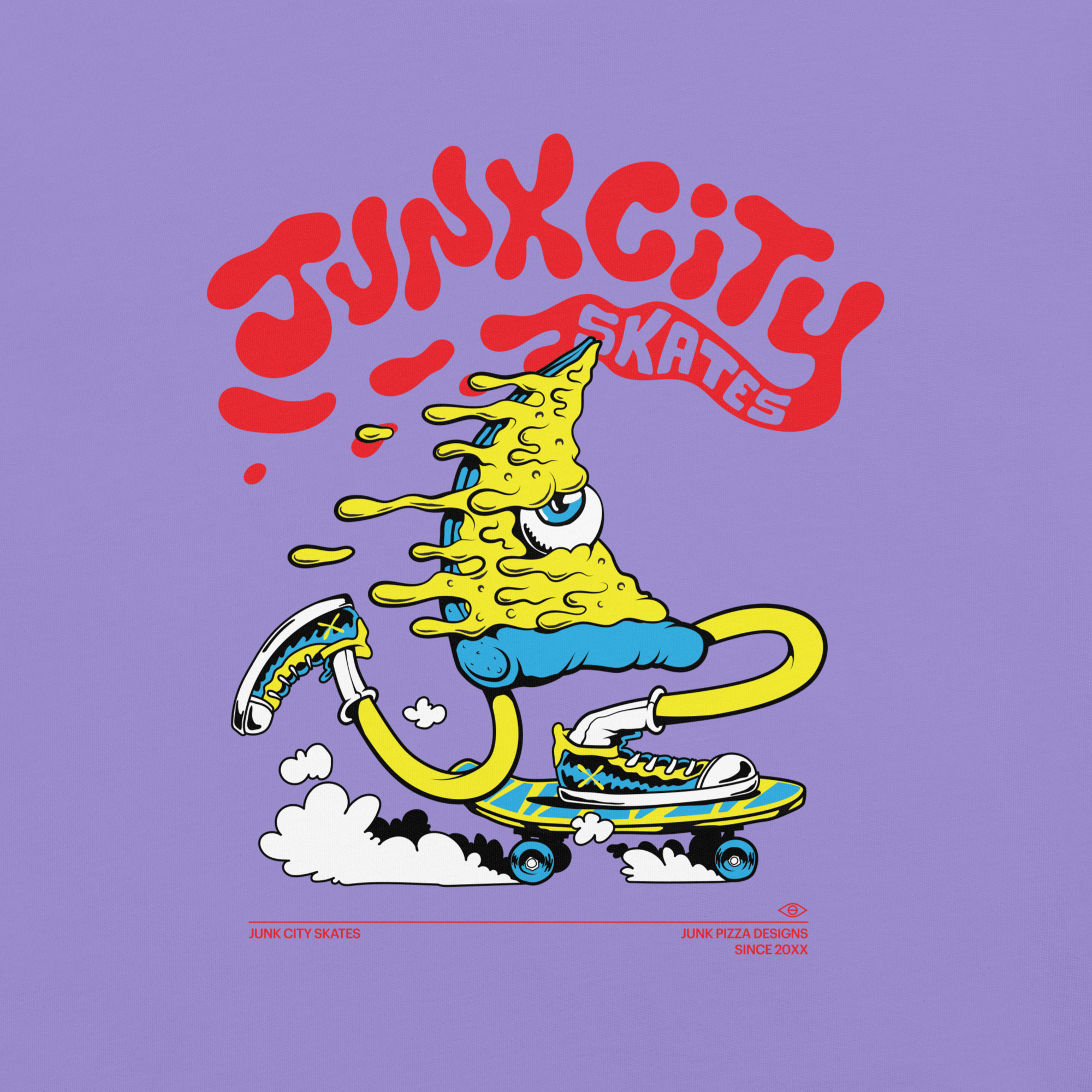 Junk City Skates Graphic Tee - Junk Pizza