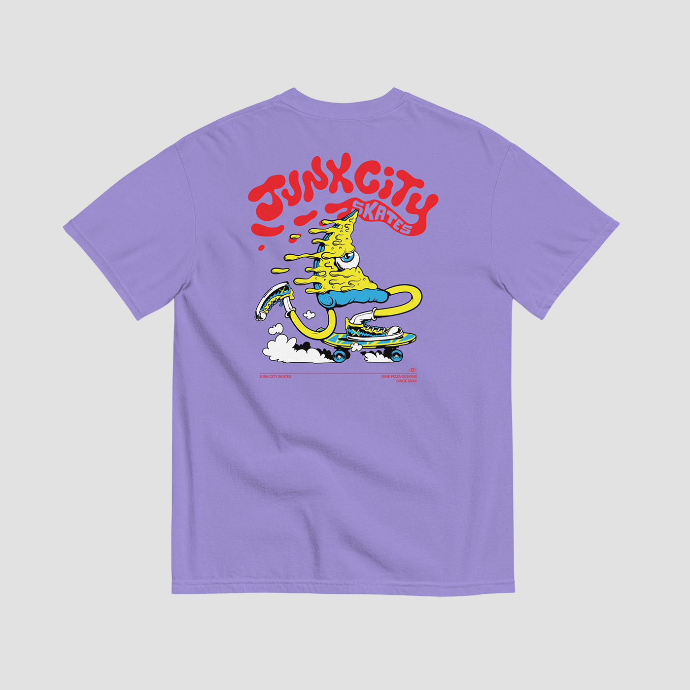 Junk City Skates Graphic Tee - Junk Pizza