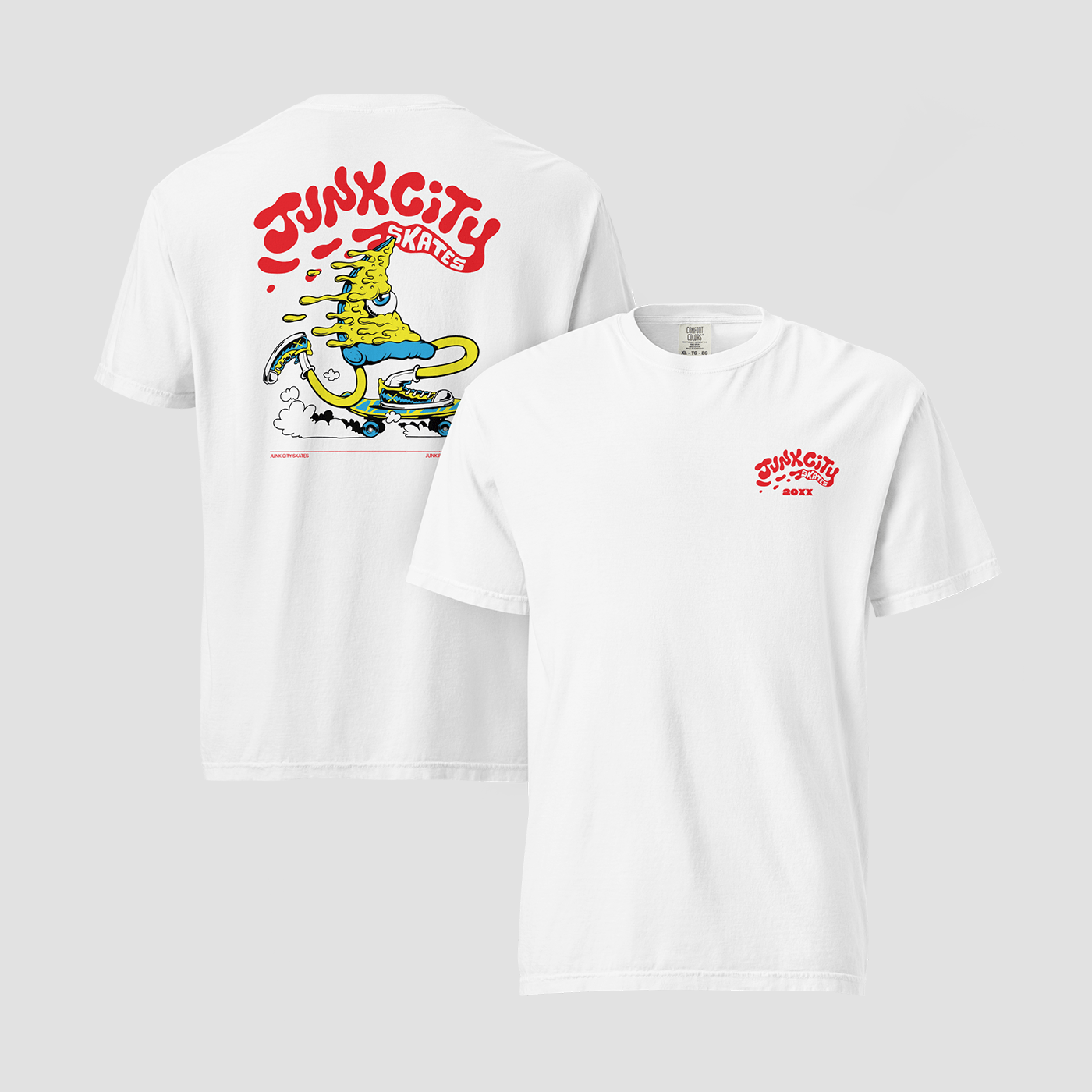 Junk City Skates Graphic Tee - Junk Pizza