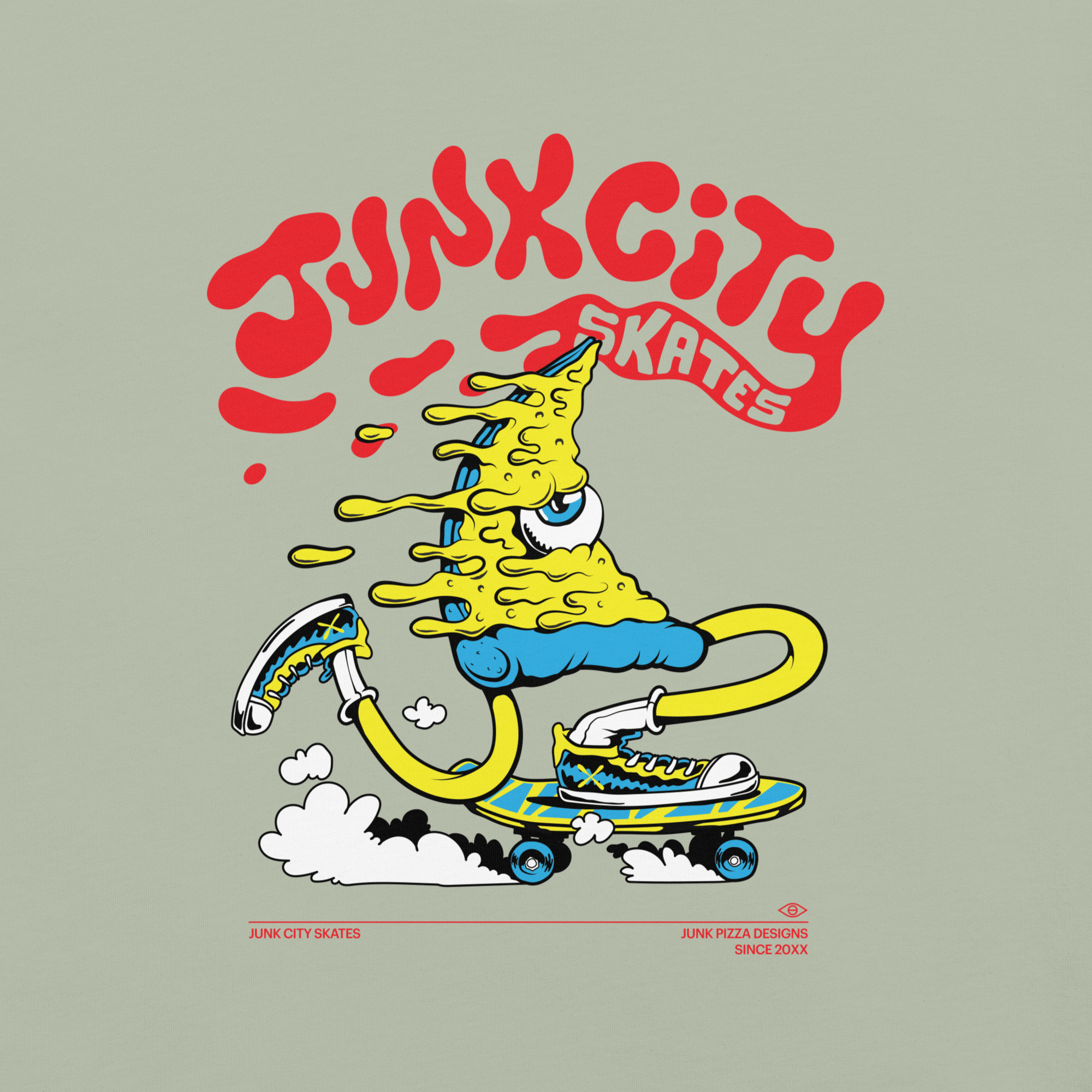 Junk City Skates Graphic Tee - Junk Pizza