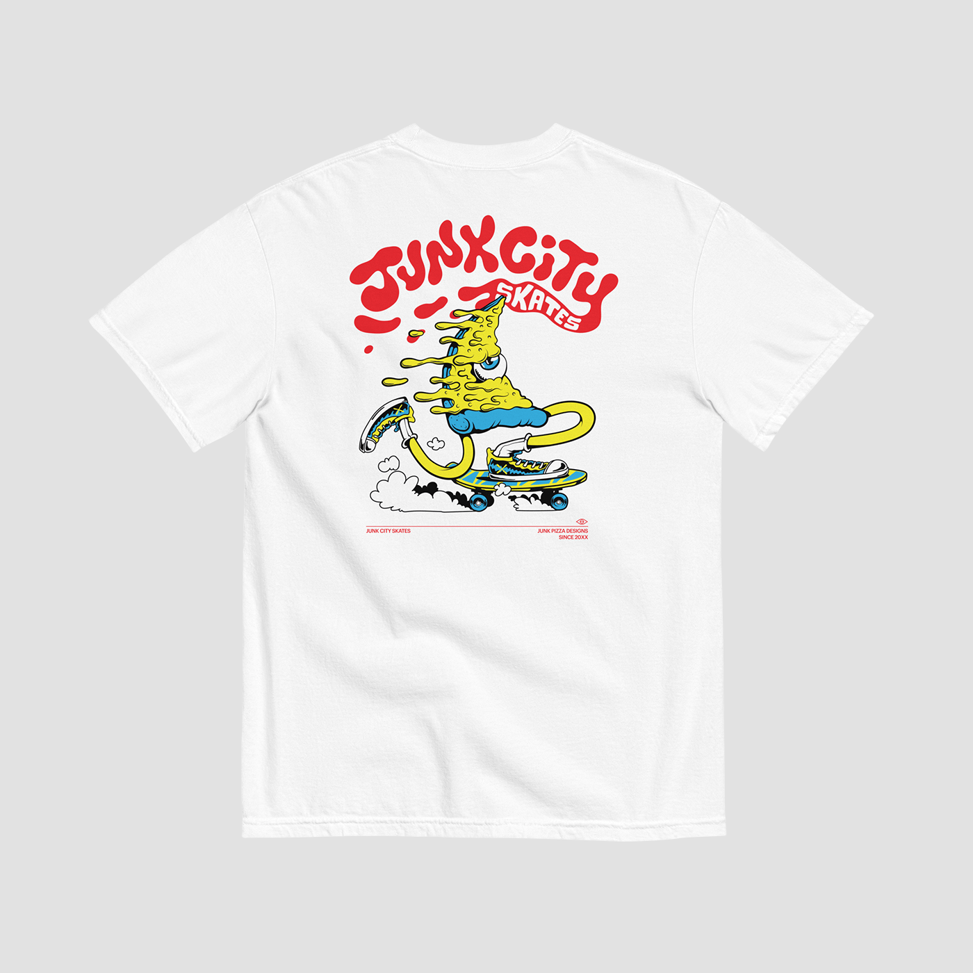 Junk City Skates Graphic Tee - Junk Pizza