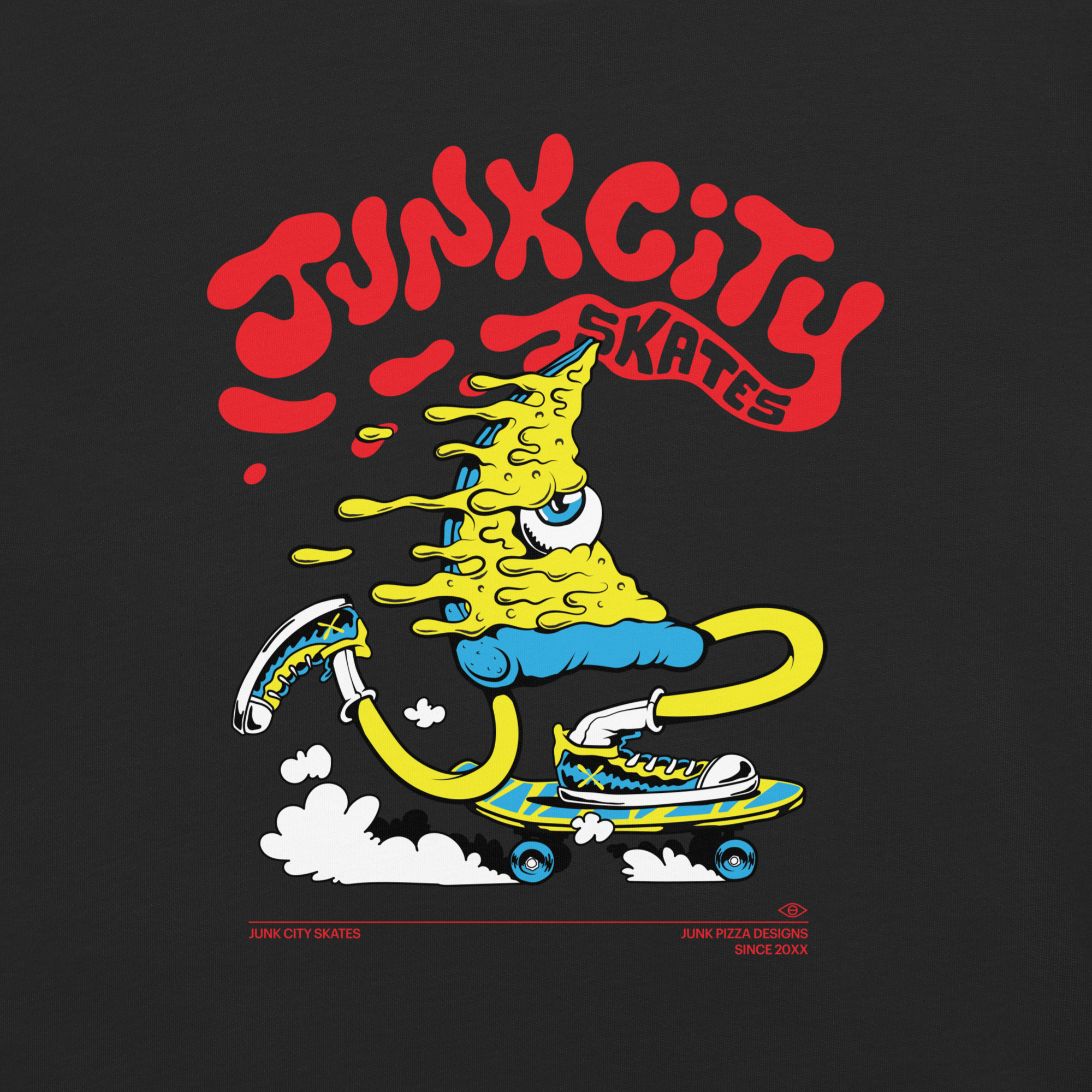 Junk City Skates Graphic Tee - Junk Pizza
