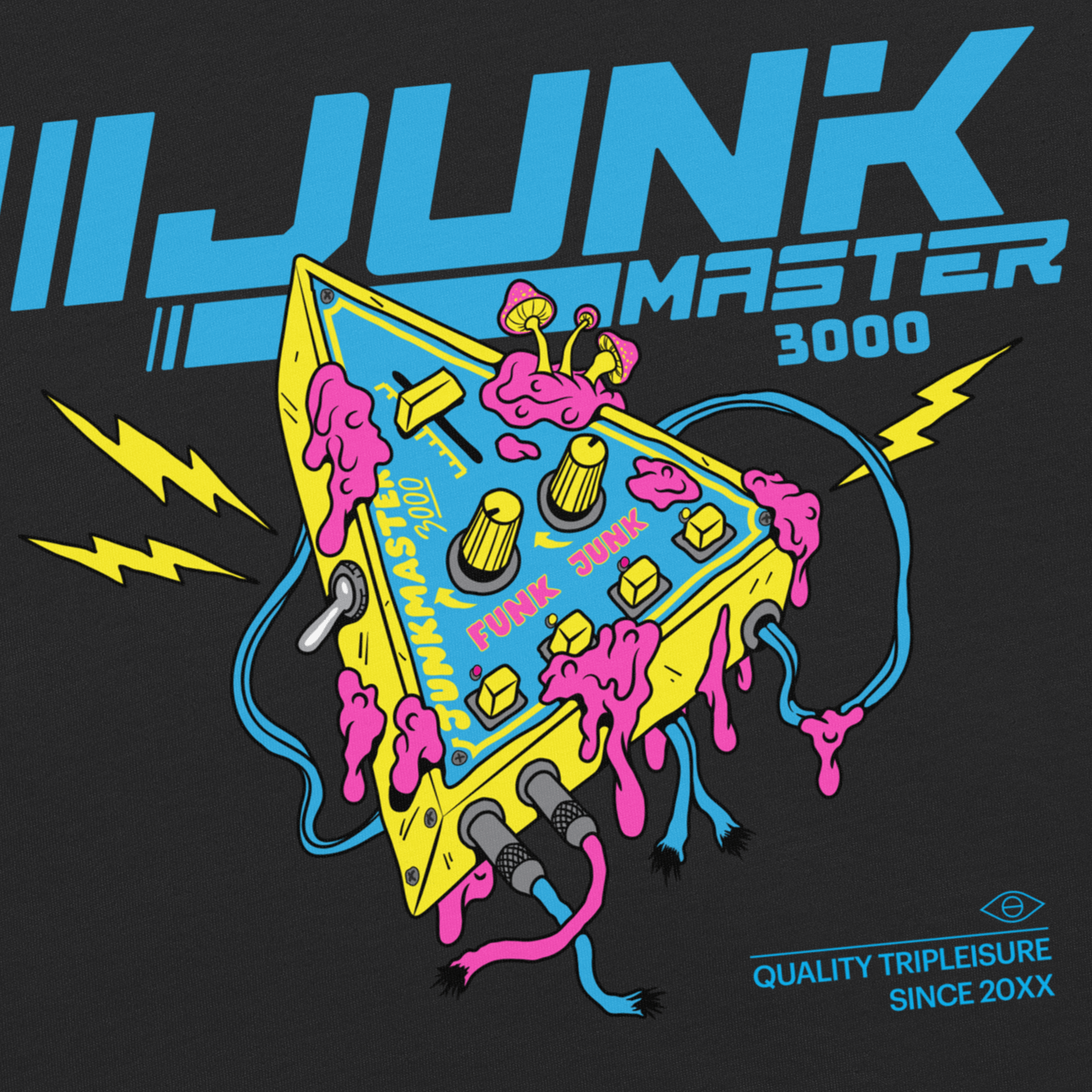 Junk Master 3000 Graphic Tee - Junk Pizza