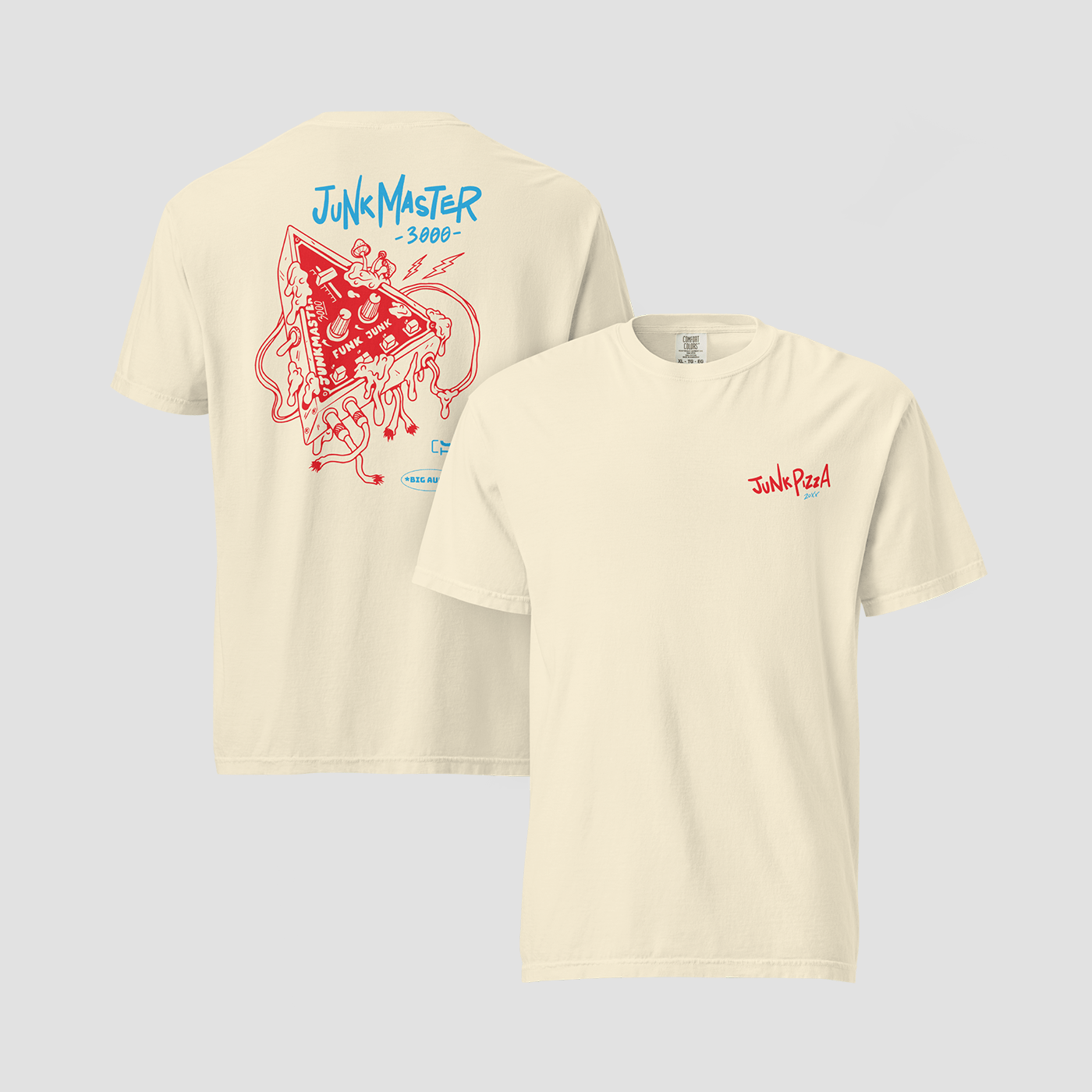 Junk Master 3000 Outline Tee - Junk Pizza