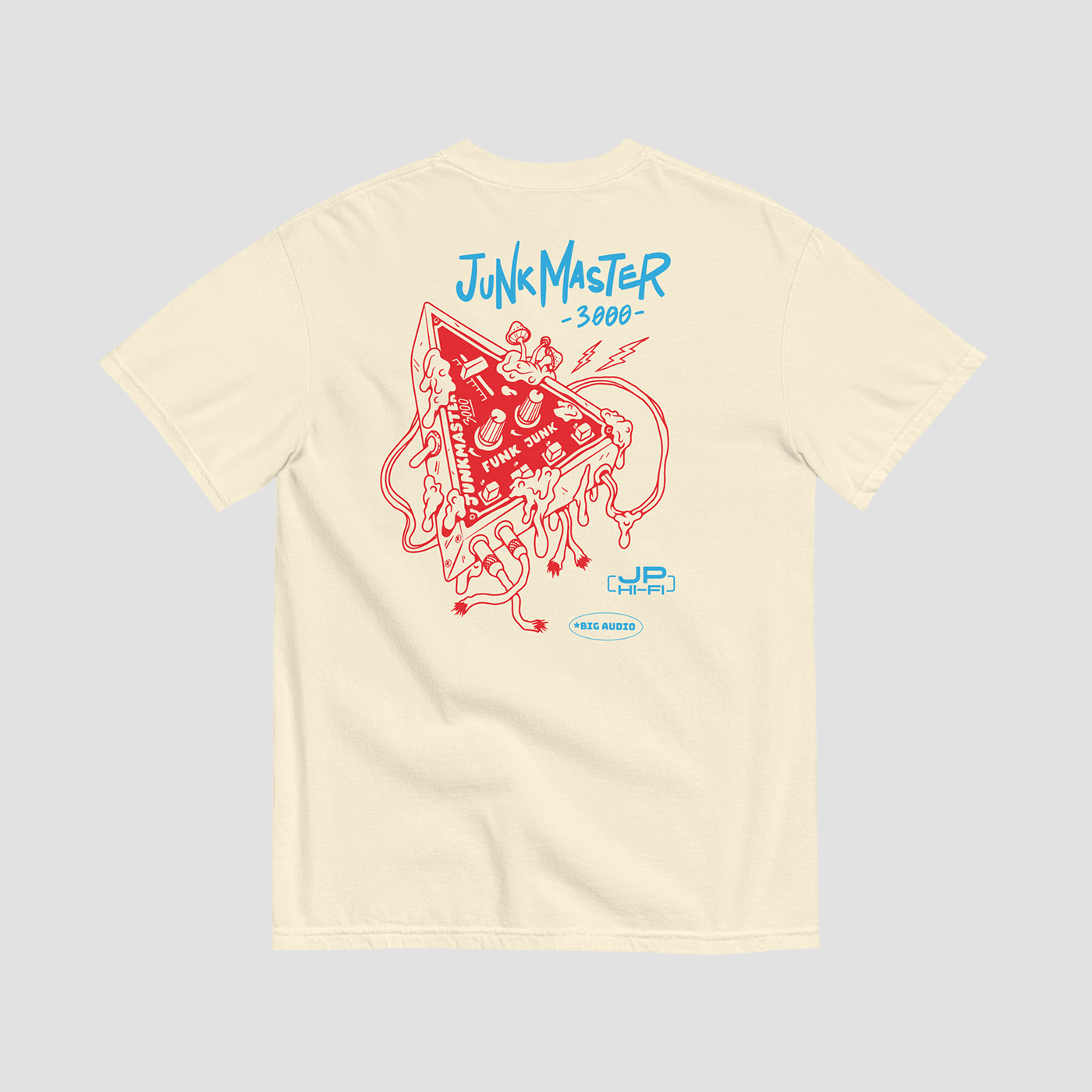 Junk Master 3000 Outline Tee - Junk Pizza