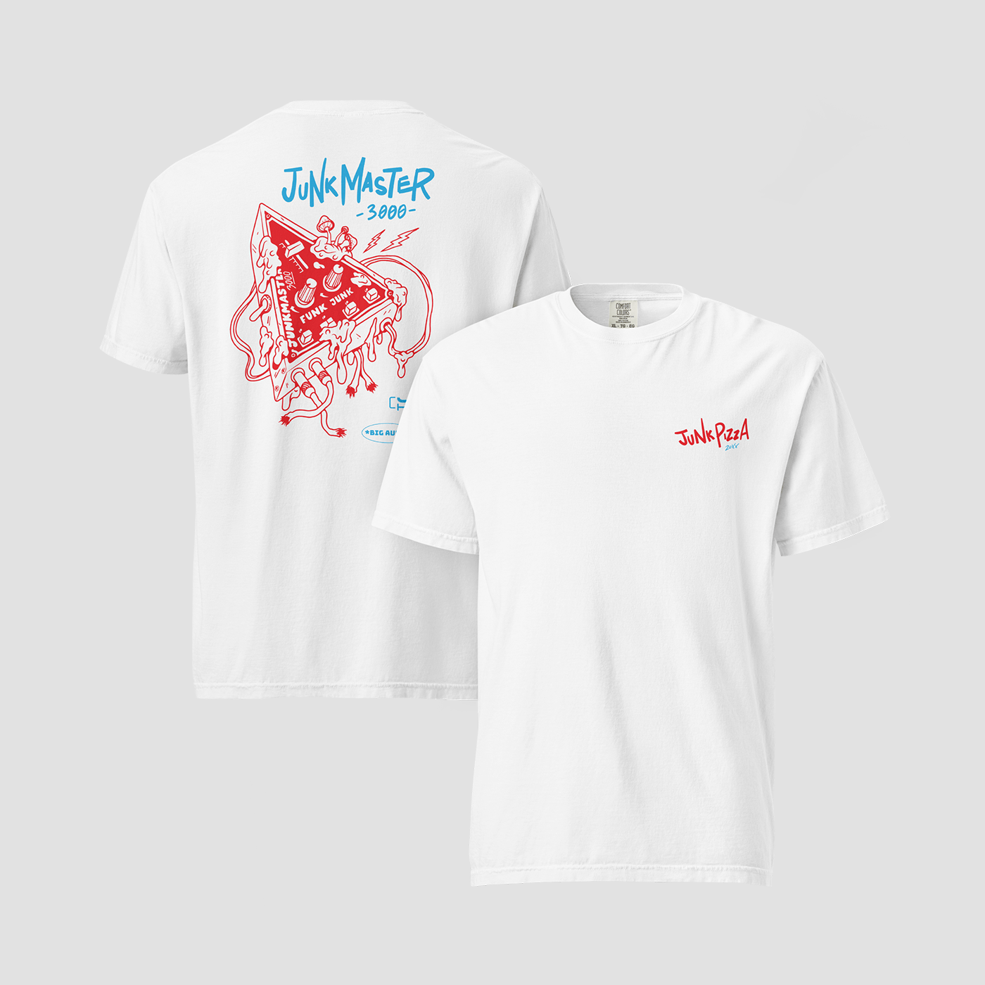 Junk Master 3000 Outline Tee - Junk Pizza