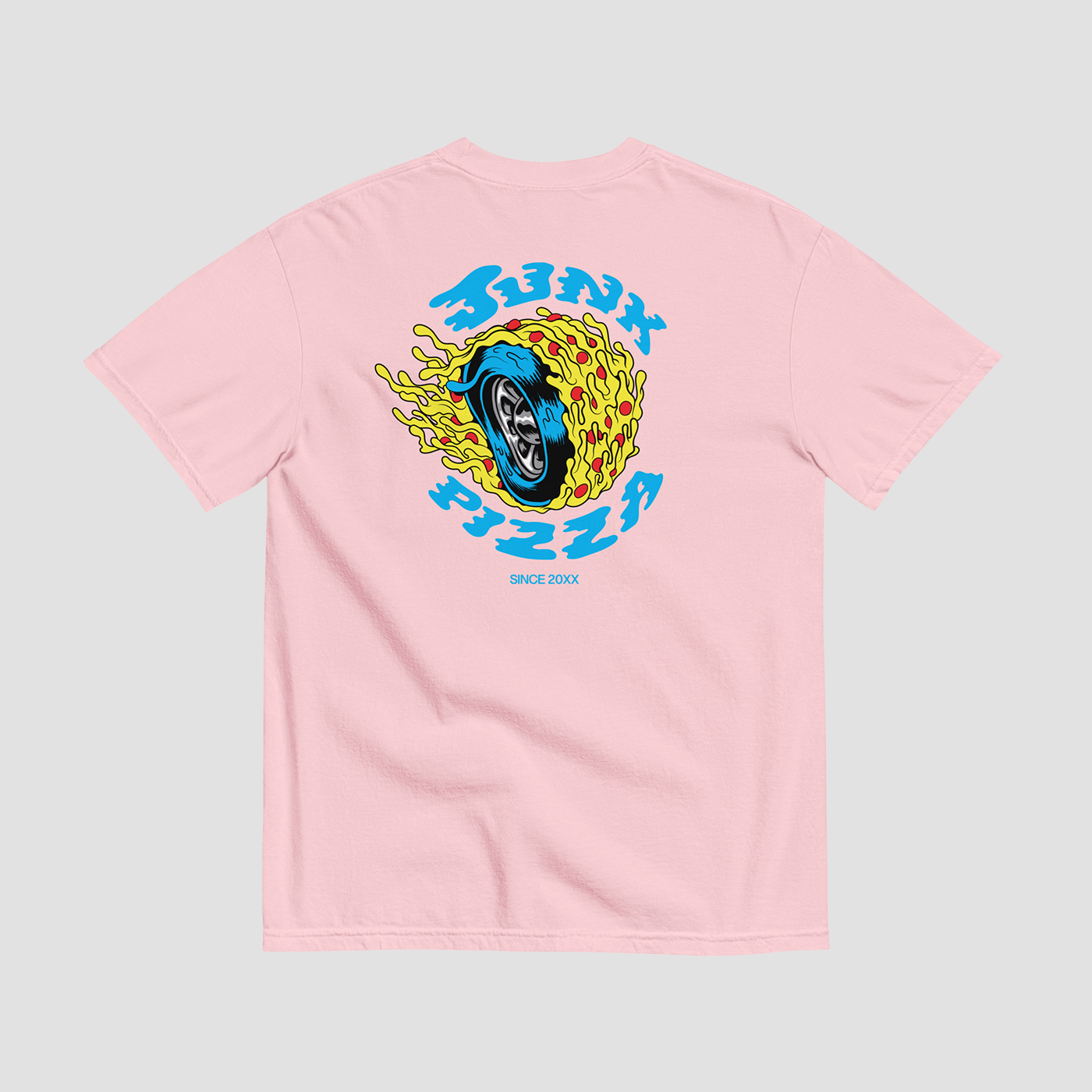 Junk Pizza Hot Wheel Tee - Junk Pizza