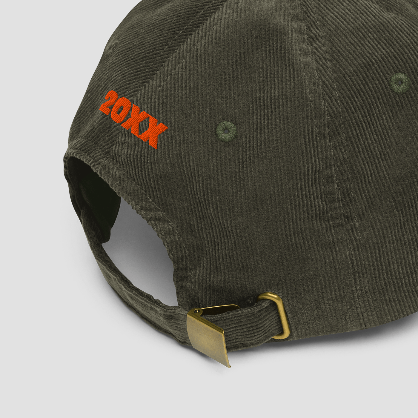 Life Trippin' Vintage Olive Corduroy Cap - Junk Pizza