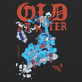 Old Skater Dark Vintage Graphic Tee - Junk Pizza