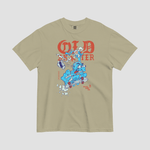 Old Skater Dark Vintage Graphic Tee - Junk Pizza