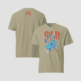 Old Skater Dark Vintage Graphic Tee - Junk Pizza
