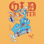Old Skater Dark Vintage Graphic Tee - Junk Pizza