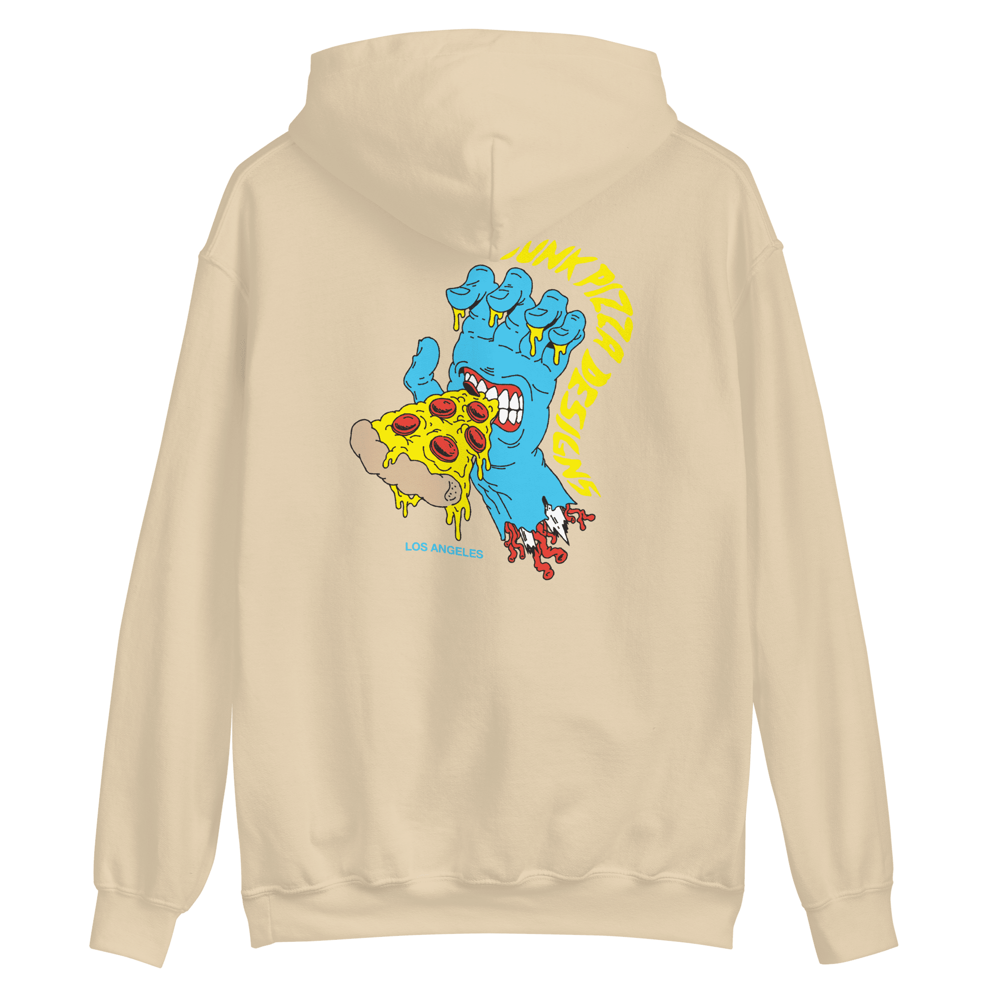 Sreaming Pizza Hand Hoodie - Junk Pizza
