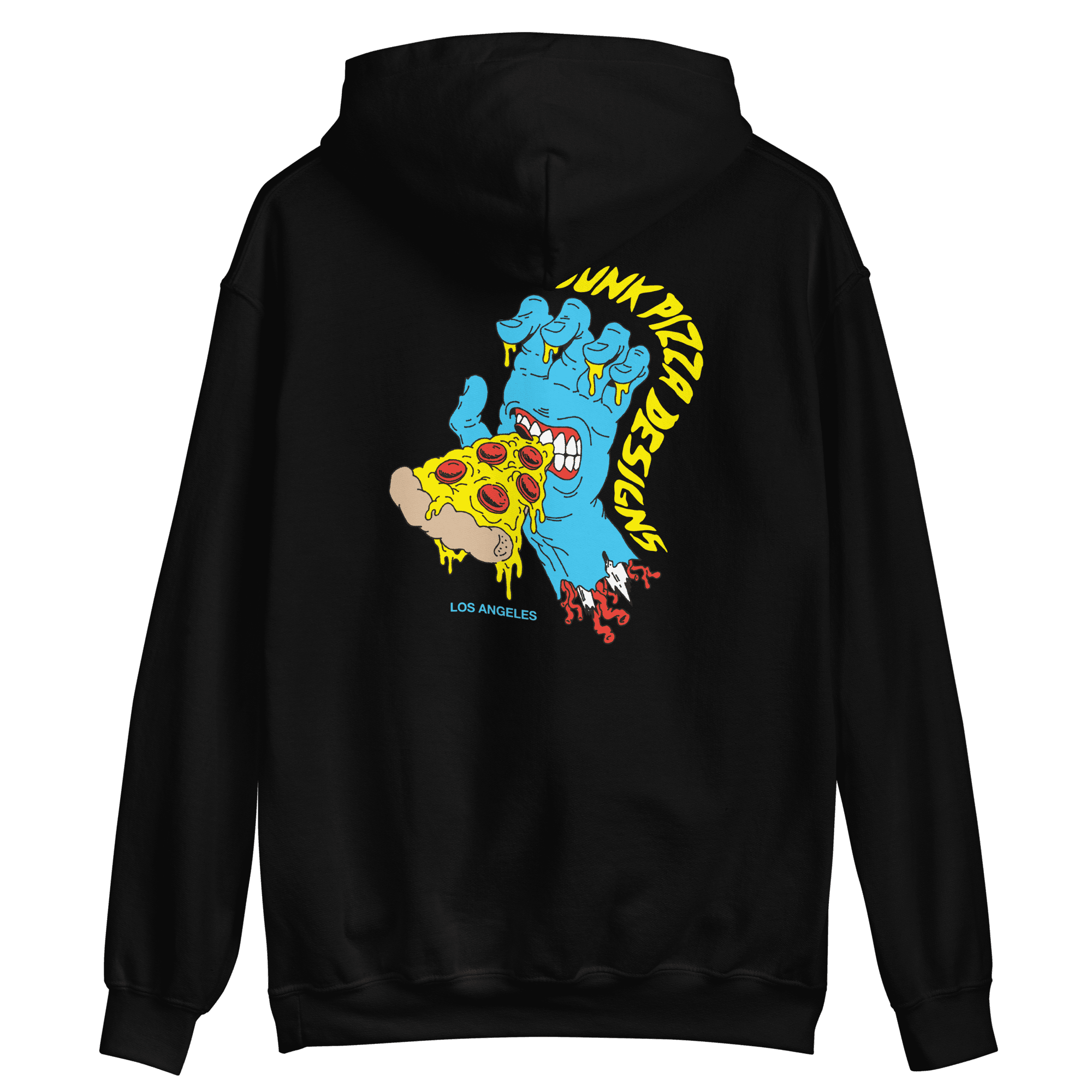 Sreaming Pizza Hand Hoodie - Junk Pizza