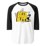 The Affordability Con 3/4 Sleeve Raglan Shirt - Junk Pizza