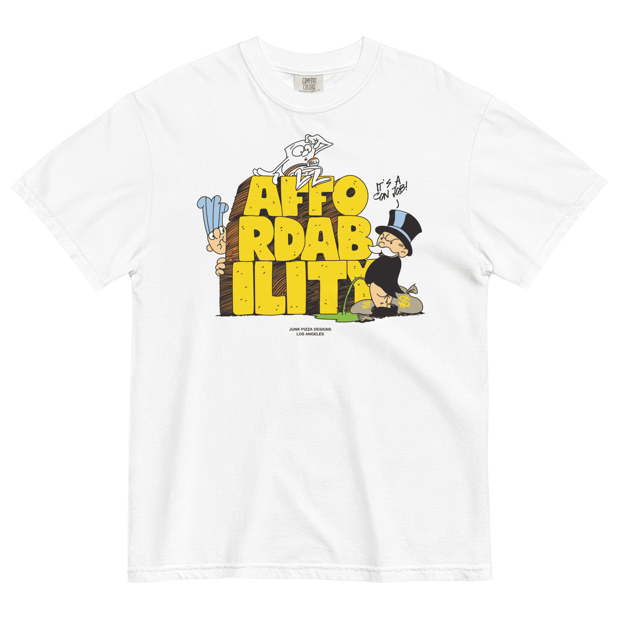 The Affordability Con Graphic Tee - Junk Pizza