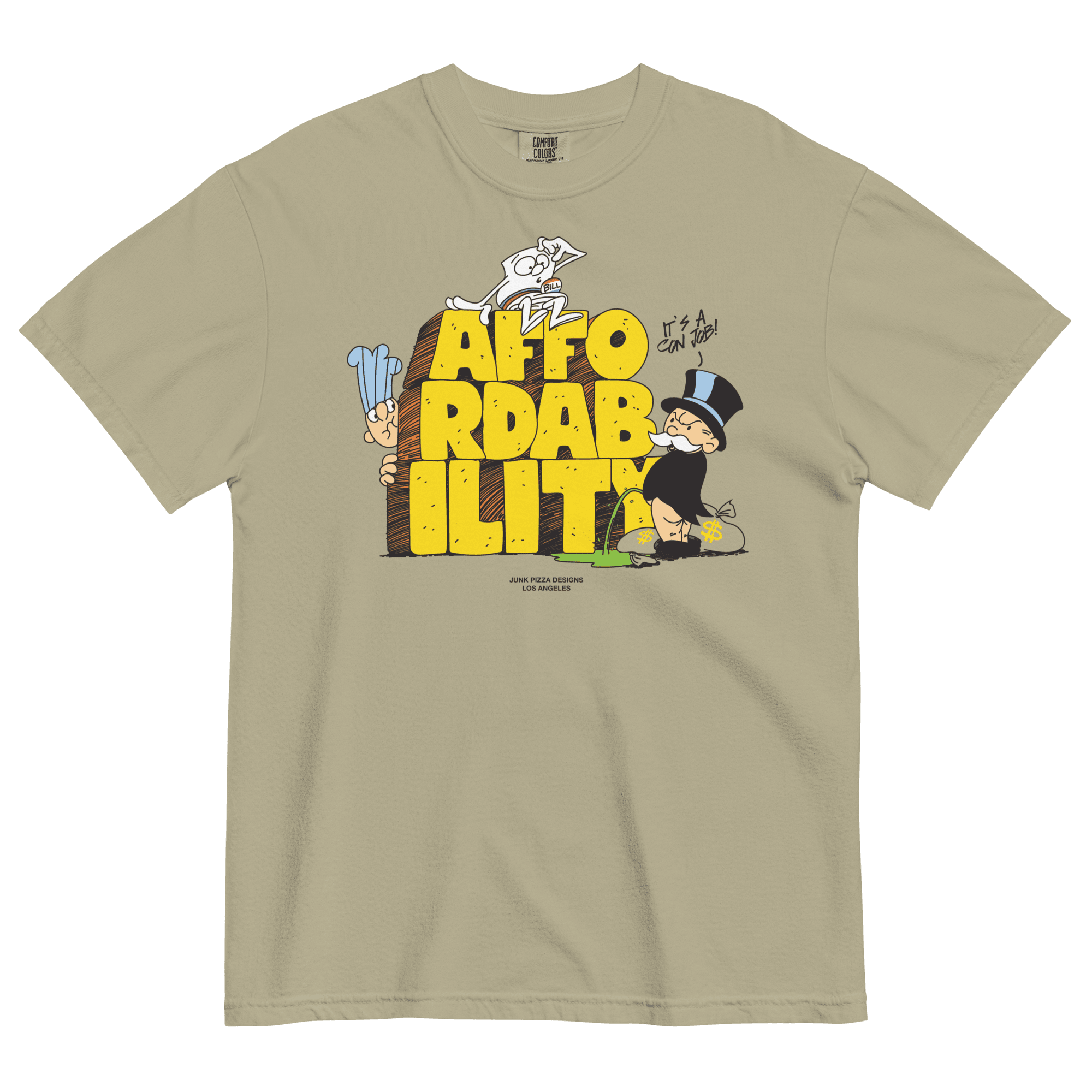 The Affordability Con Graphic Tee - Junk Pizza