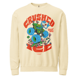 Unisex garment - dyed fleece crewneck sweatshirt - Junk Pizza