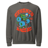 Unisex garment - dyed fleece crewneck sweatshirt - Junk Pizza